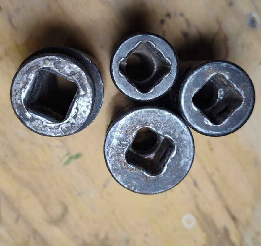 Lot 4pc Snap-on Mac 6pt SIM260 SIM220 SIM160 VDP268 Deep Impact 1/2″ Socket Set