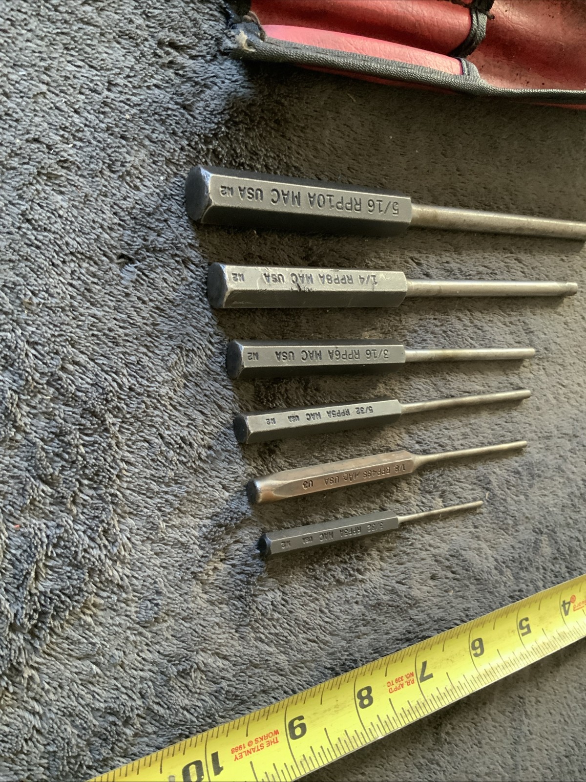 Mac Tool 6pc Roll Pin Punch Set….srpp6k….see Pics…