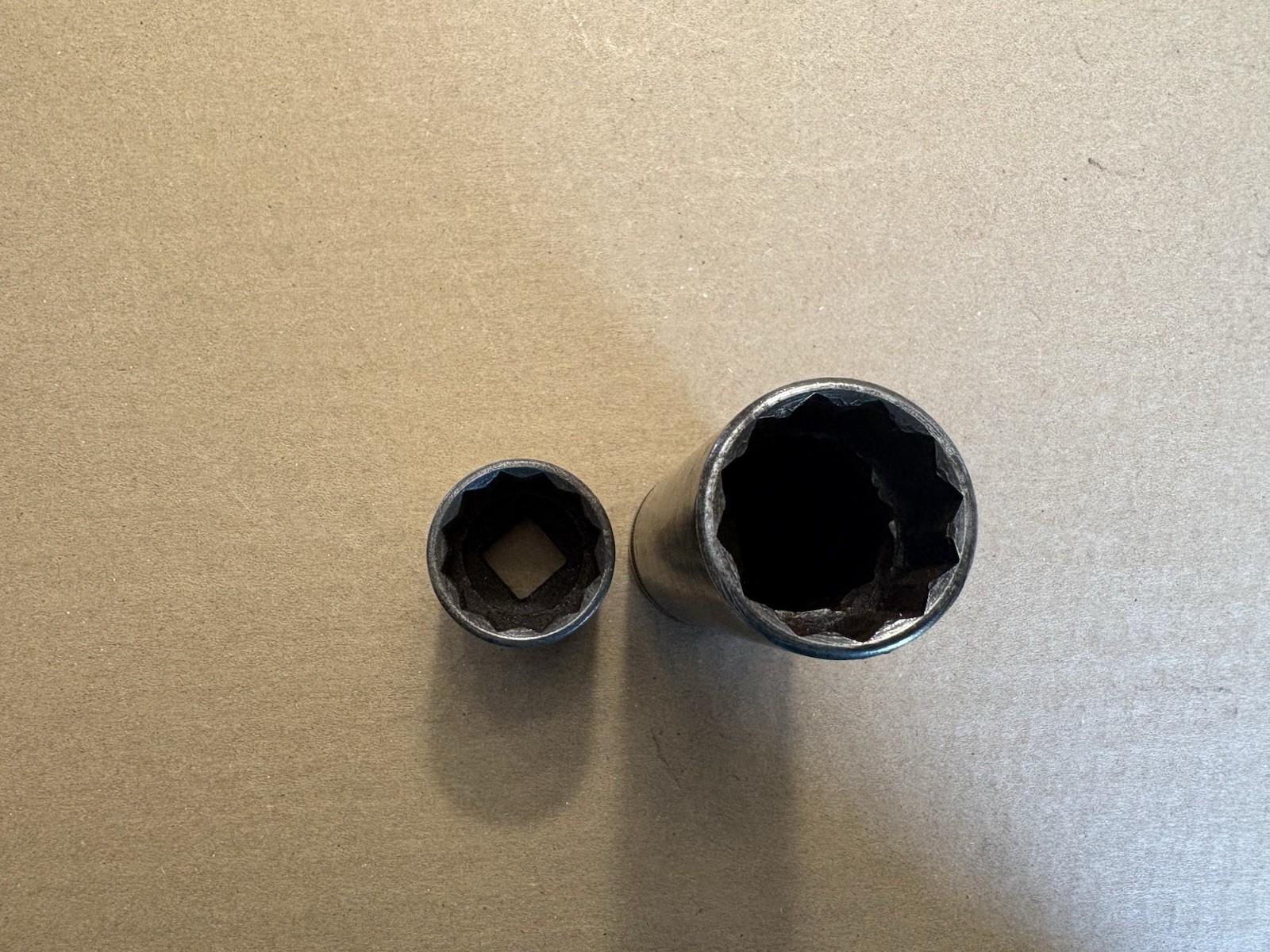 Vintage Tools Craftsman Circle H 1/2″ Drive 12 Point Deep Socket 15/16″ & 1”