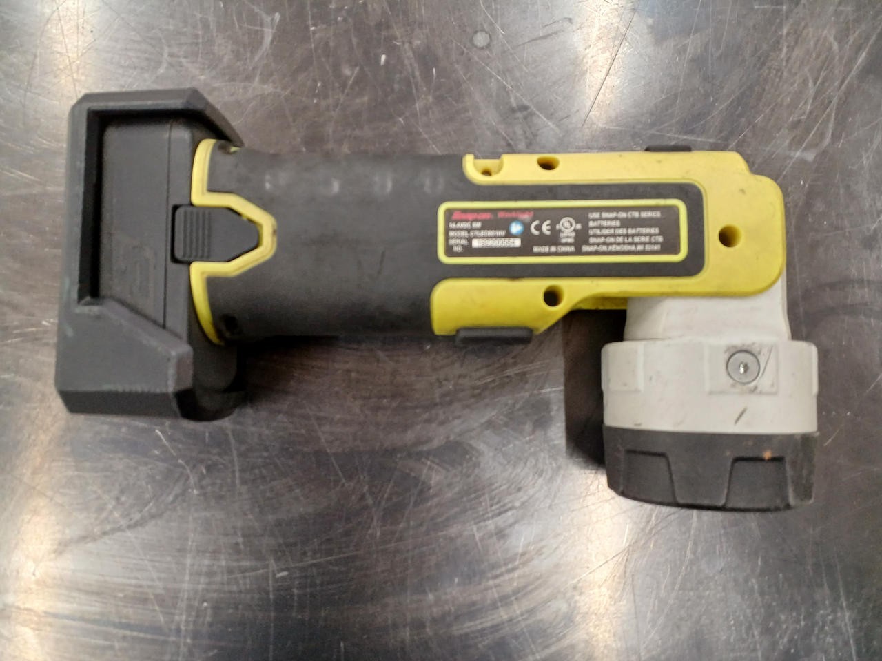 Snap-on CTLED861HV Yellow LED Work Light Tested Battery & Magnetic Base From JP