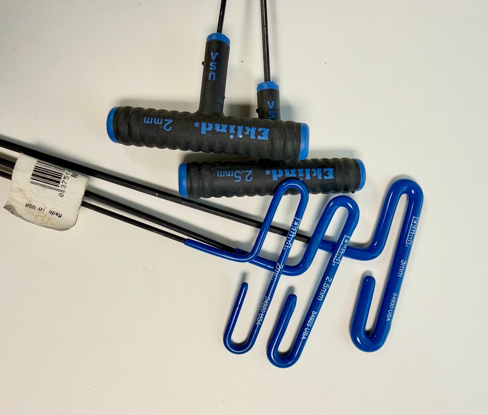 Eklind Cushion Grip T-Handle T-HANDLE HEX KEY Assorted Metric