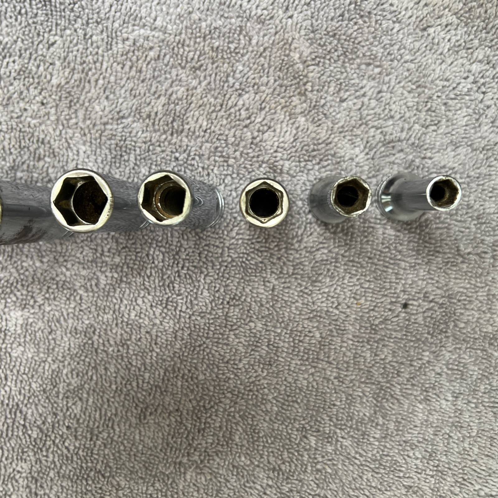 Snap-On7 pc Deep Socket Set 1/4”to 3/4″ Standard 3/8″ Drive 6pt SAE