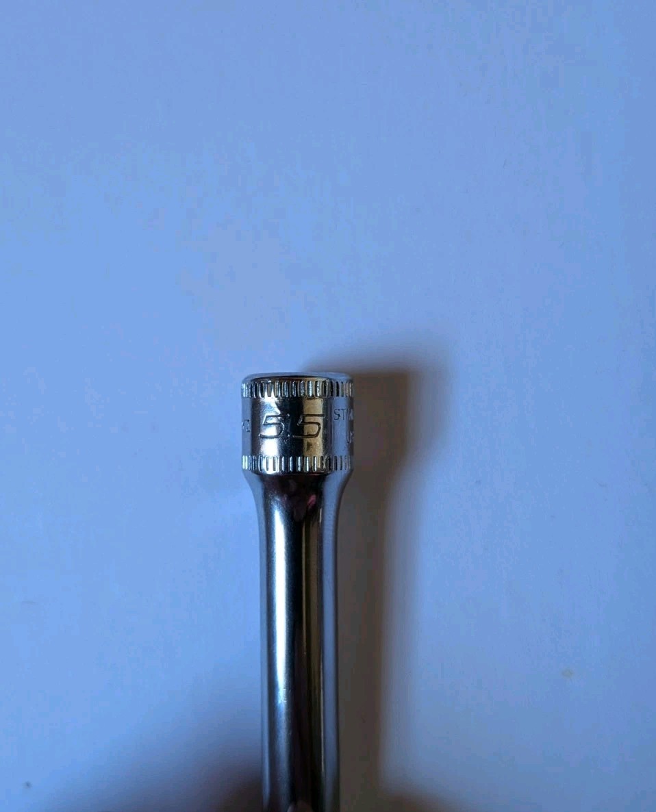 Snap-On Tools 5.5mm 6 Point 1/4″ Drive Deep Polished Chrome Socket STMM5.5 E57