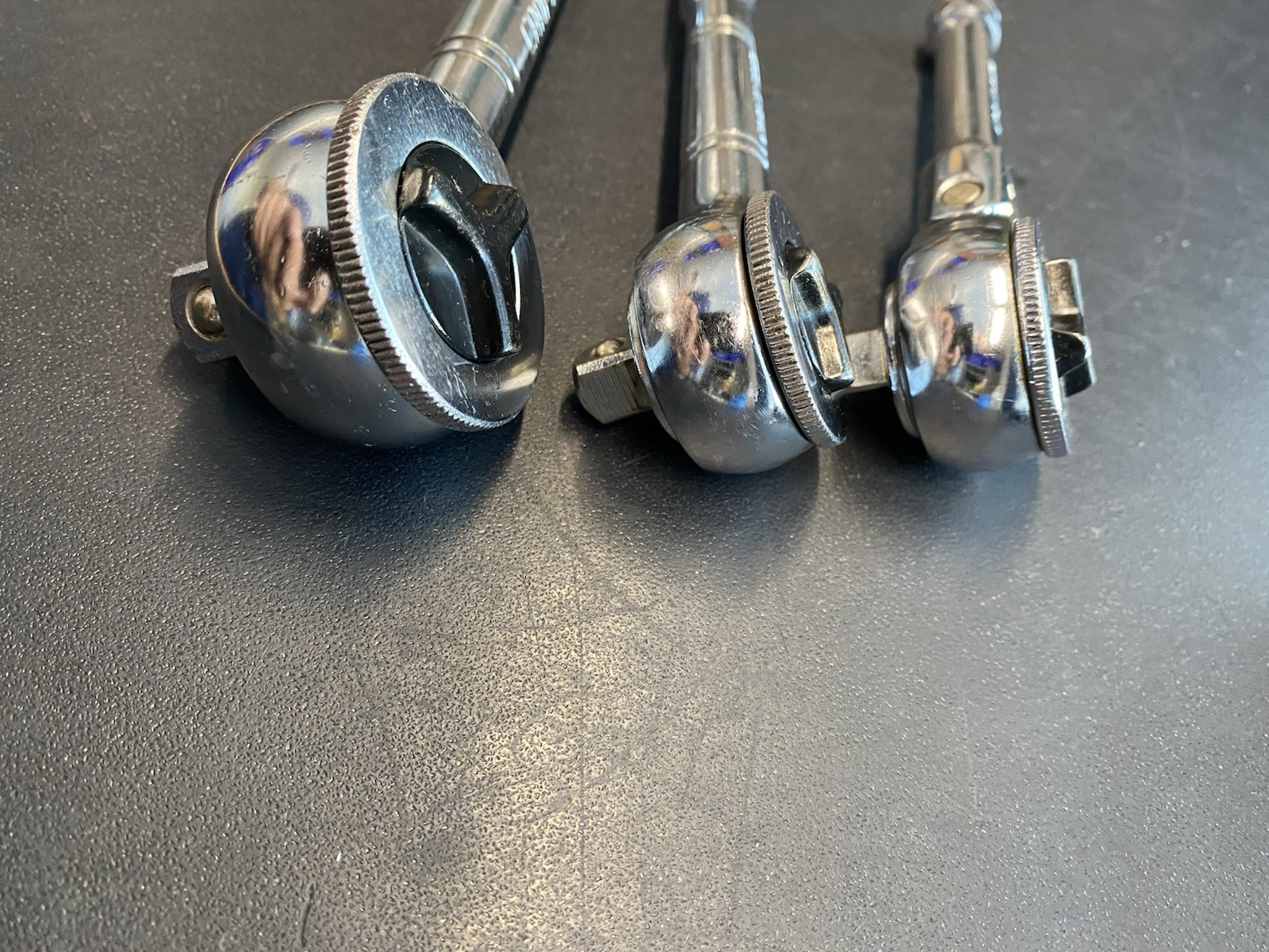 CRAFTSMAN 9 4378 3/8” Drive Stubby Thumb Wheel Flex Head Ratchet 943796, 943797
