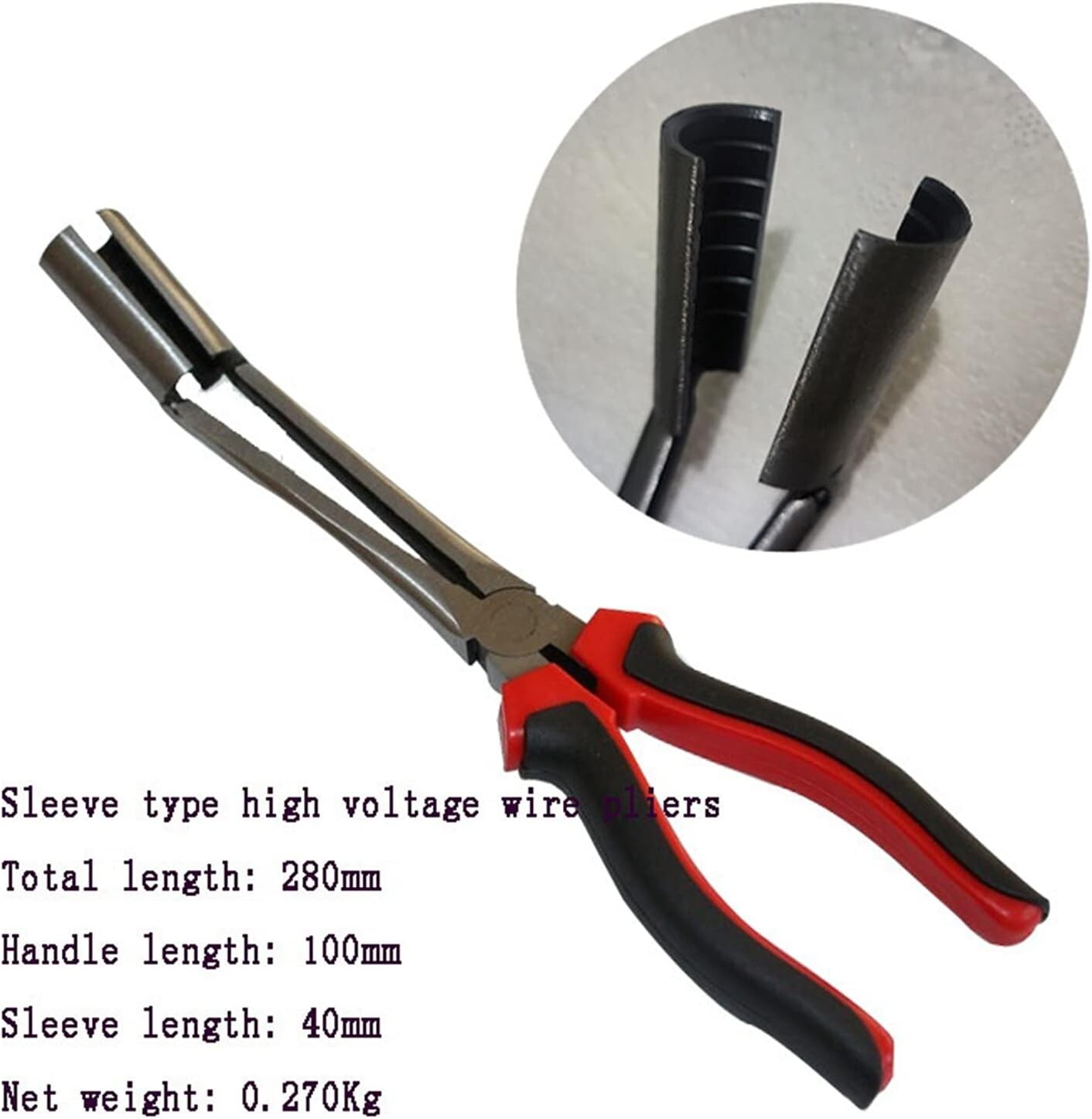 Car Spark Plug Wire Removal Pliers Tool High Voltage Cylinder Cable Removal Clam