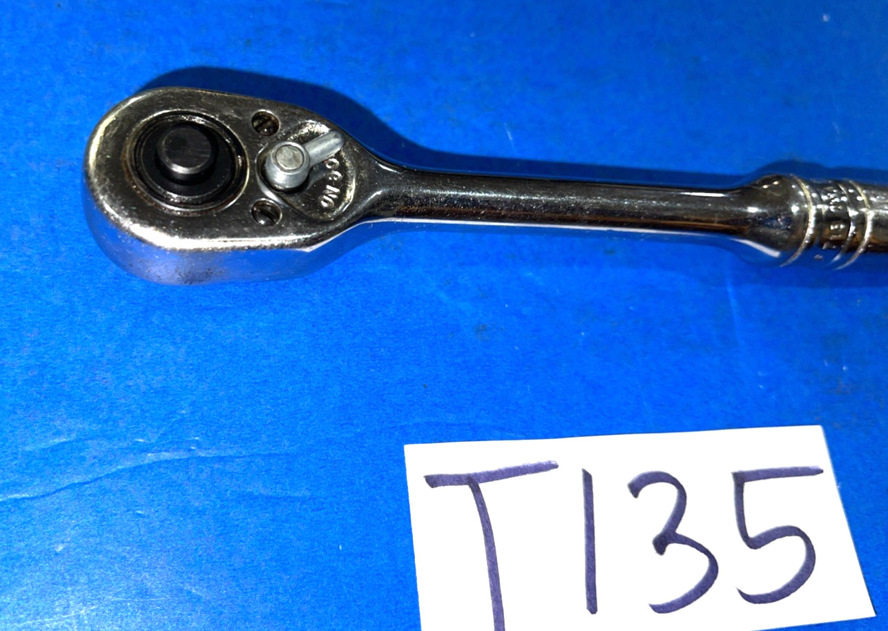 SNAP-ON TOOLS 3/8 DRIVE QUICK RELEASE CHROME RATCHET F713 SHIPS FREE IN THE US