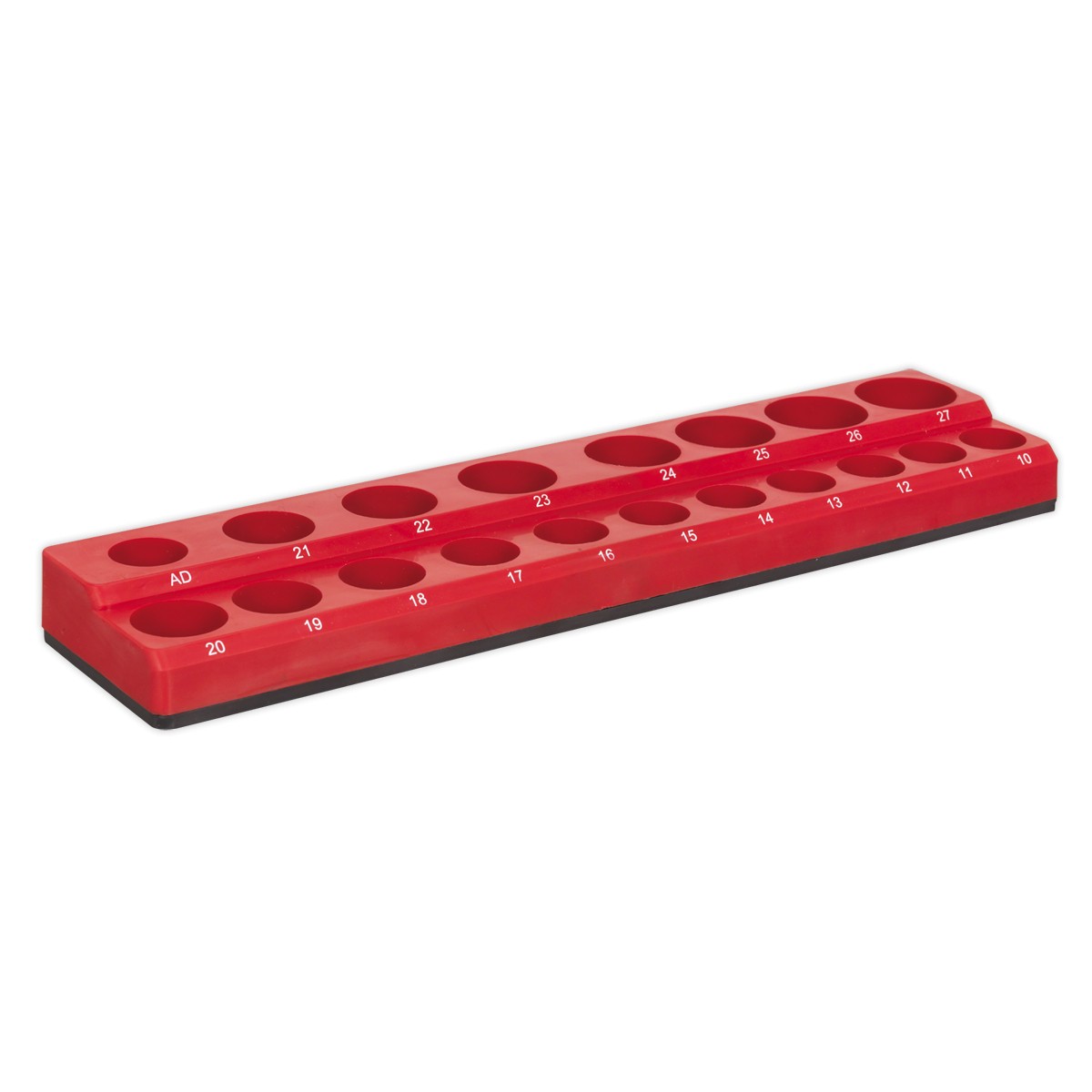 Sealey Ak27087 Socket Holder Magnetic 1/2In Sq Drive Capacity 19 Sockets