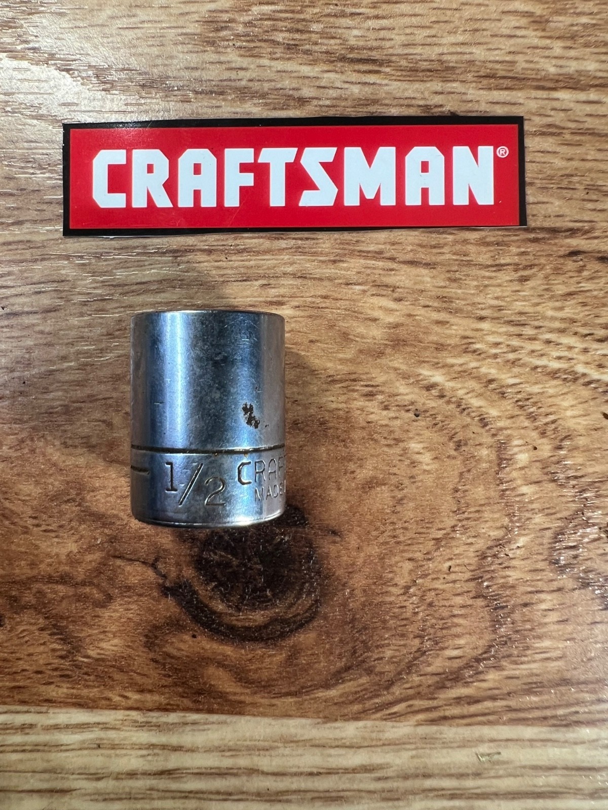 Craftsman 1/2” 43499 -G- socket 1/4” drive 6 point Ultrasonic Cleaned