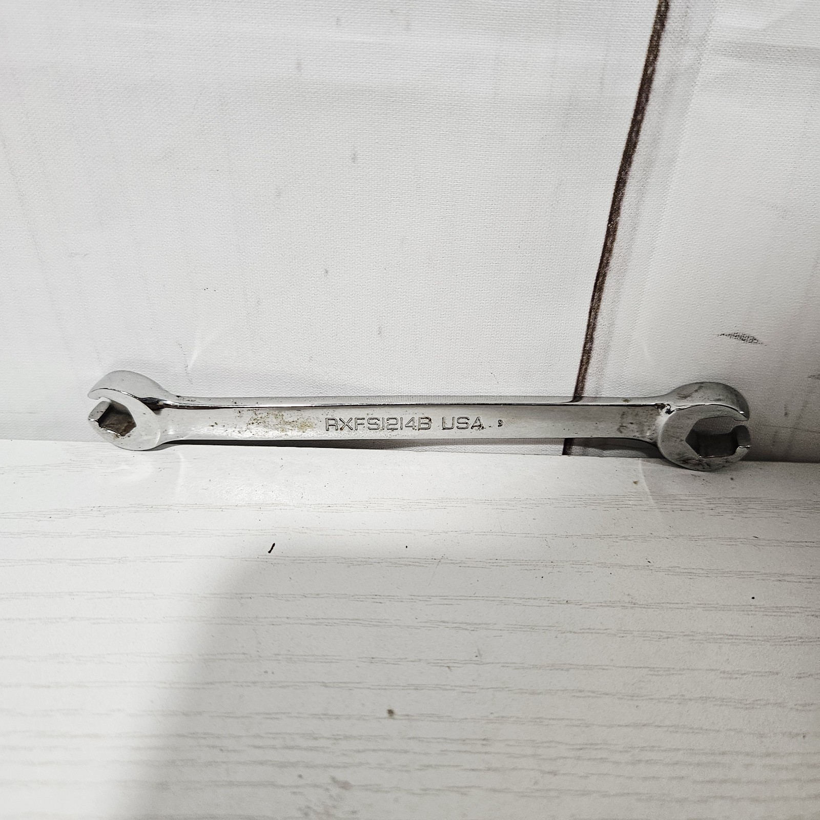 Snap-on Tools 3/8″ 7/16″ SAE Double Flare Nut 6pt Line Wrench RXFS1214B