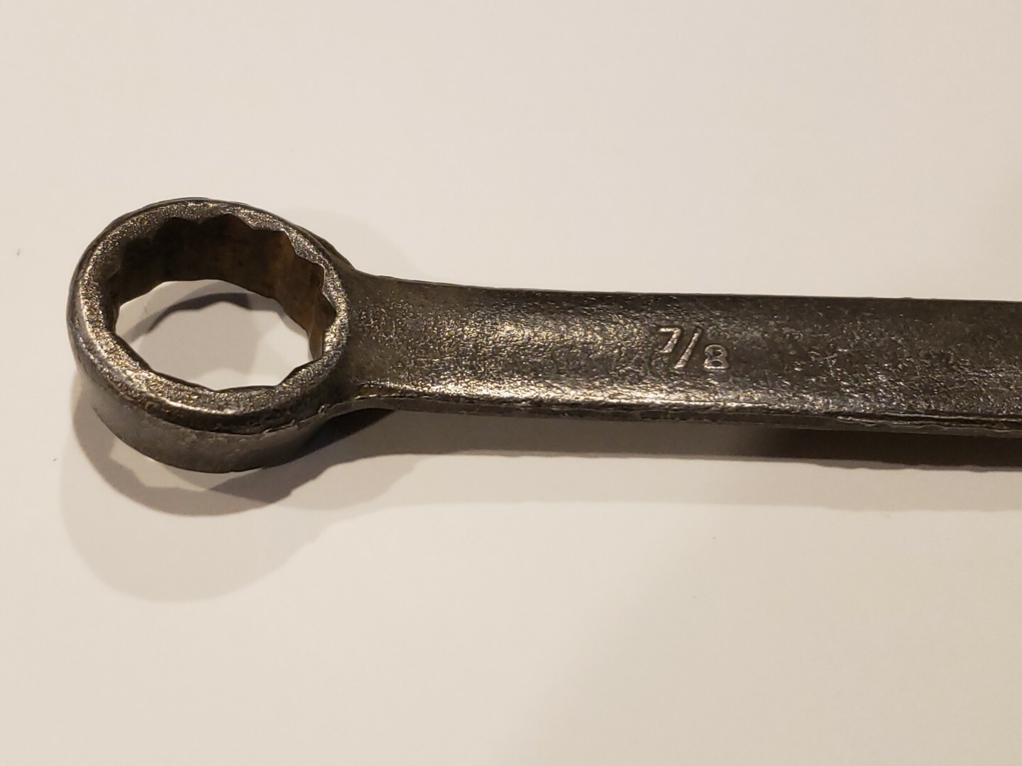 Fairmount 7/8″ 12pt Black Industrial Finish Combination Open Box End Wrench USA