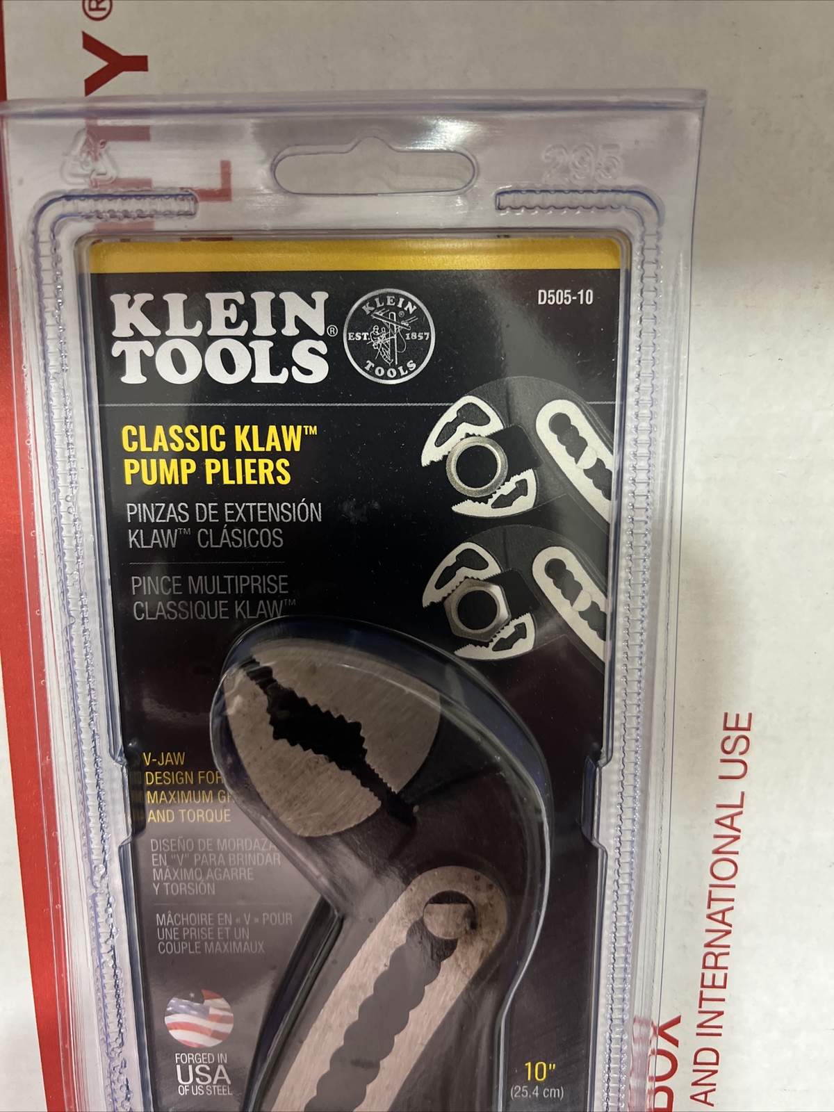 Klein Tools D505-10 Classic Klaw Pump Pliers 10” – NEW – FREE SHIPPING!