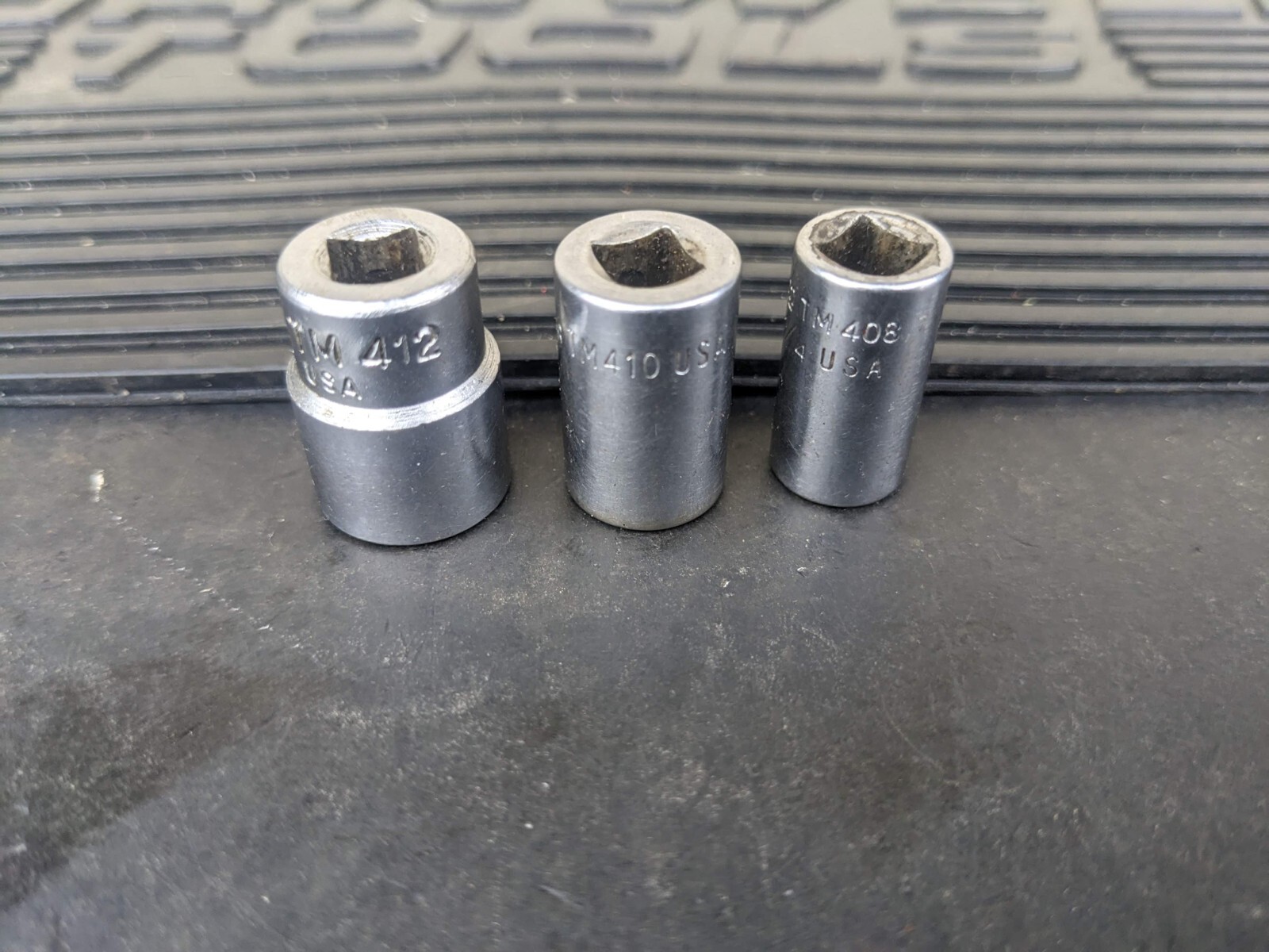 #be949 SNAP ON TOOLS Double Square 8pt Sockets,1/4” Drive (TM408,410, TM412)