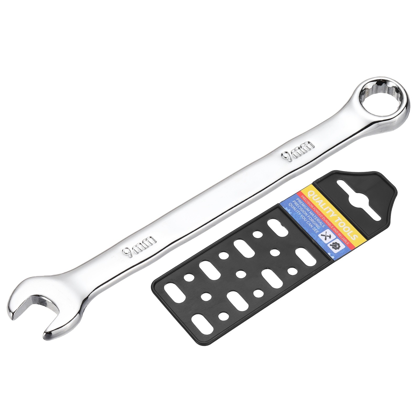 9mm Metric Combination Wrench, | Silver CR-V Steel, 1-Piece
