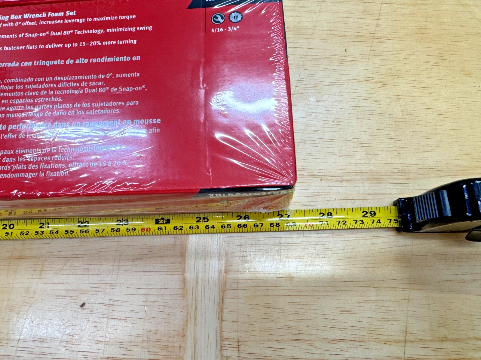 Snap-on Tools 20pc SAE Metric Master High Performance Ratcheting Wrench Foam Set