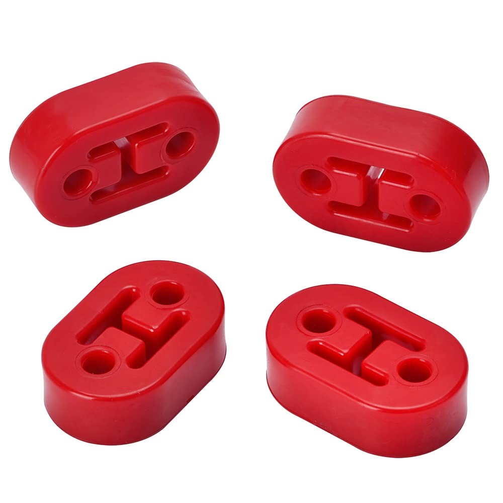 PTNHZ RACING Universal 4PCS PolyUrethane Exhaust/Muffler Rubber Short Hanger …