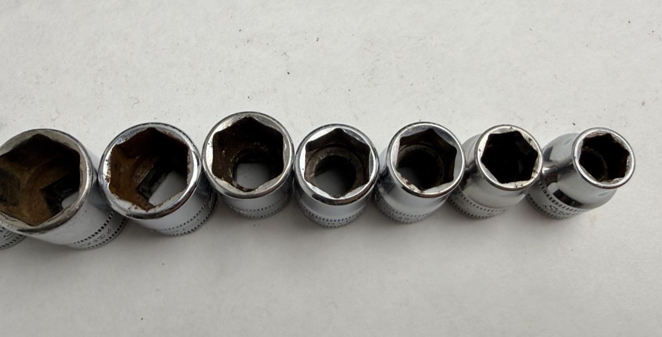 Snap-on 24pc 3/8″ 6-point METRIC 9mm-20mm Shallow & Deep Socket Set