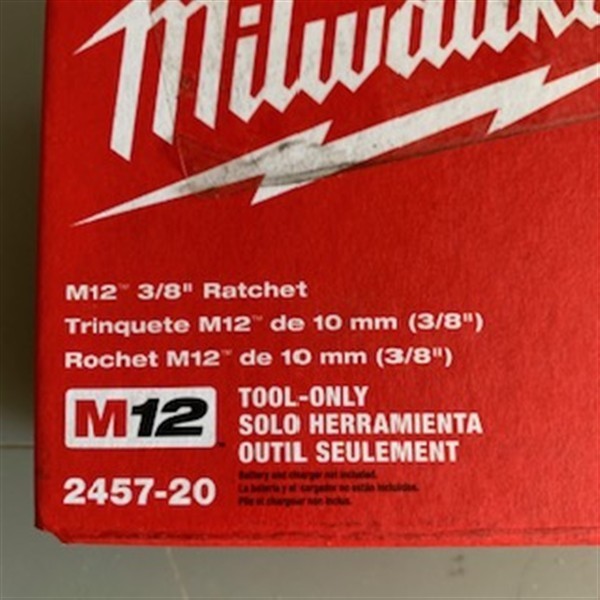 Milwaukee M12 38″ Rachet ( Battery Operated, NOT INCLUDED)