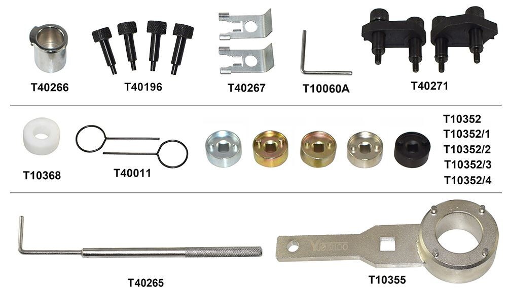 Yuesstloo Camshaft Crankshaft Engine Timing Tool Kit Compatible w/ Audi VW 06-18