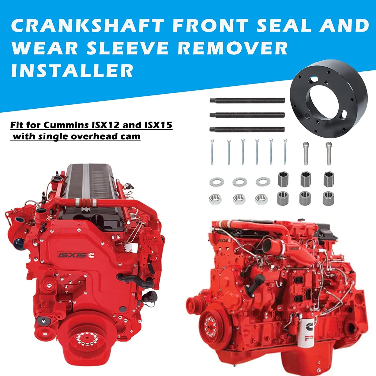 3164780 4918991 Front Rear Crankshaft Seal Installer fit forCummins ISX12 ISX15