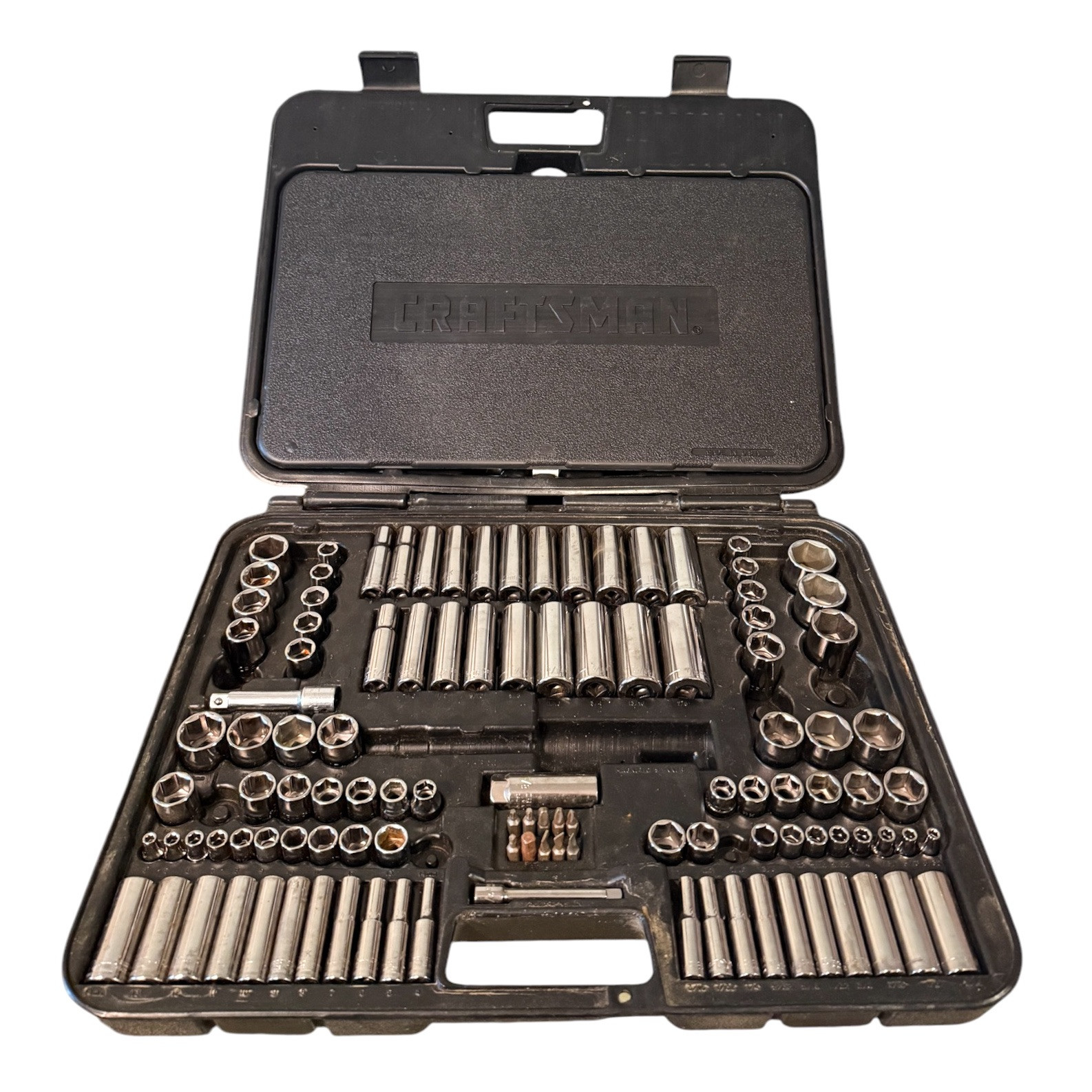 Craftsman 144-Piece Mechanics Tool Set Socket 128 pcs + Case 6 point SAE Metric