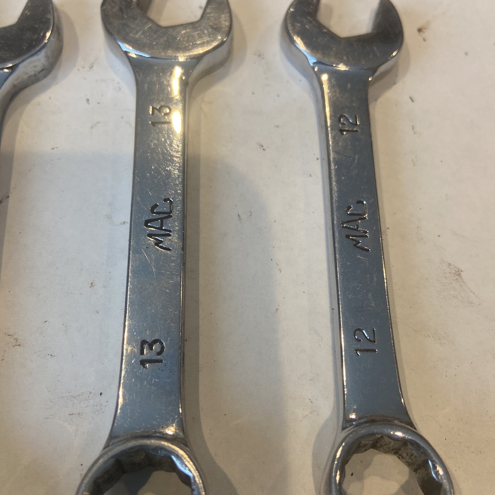 MAC TOOLS METRIC 12-POINT SHORT COMBINATION WRENCH SET 8pcs 12mm Thru 19mm