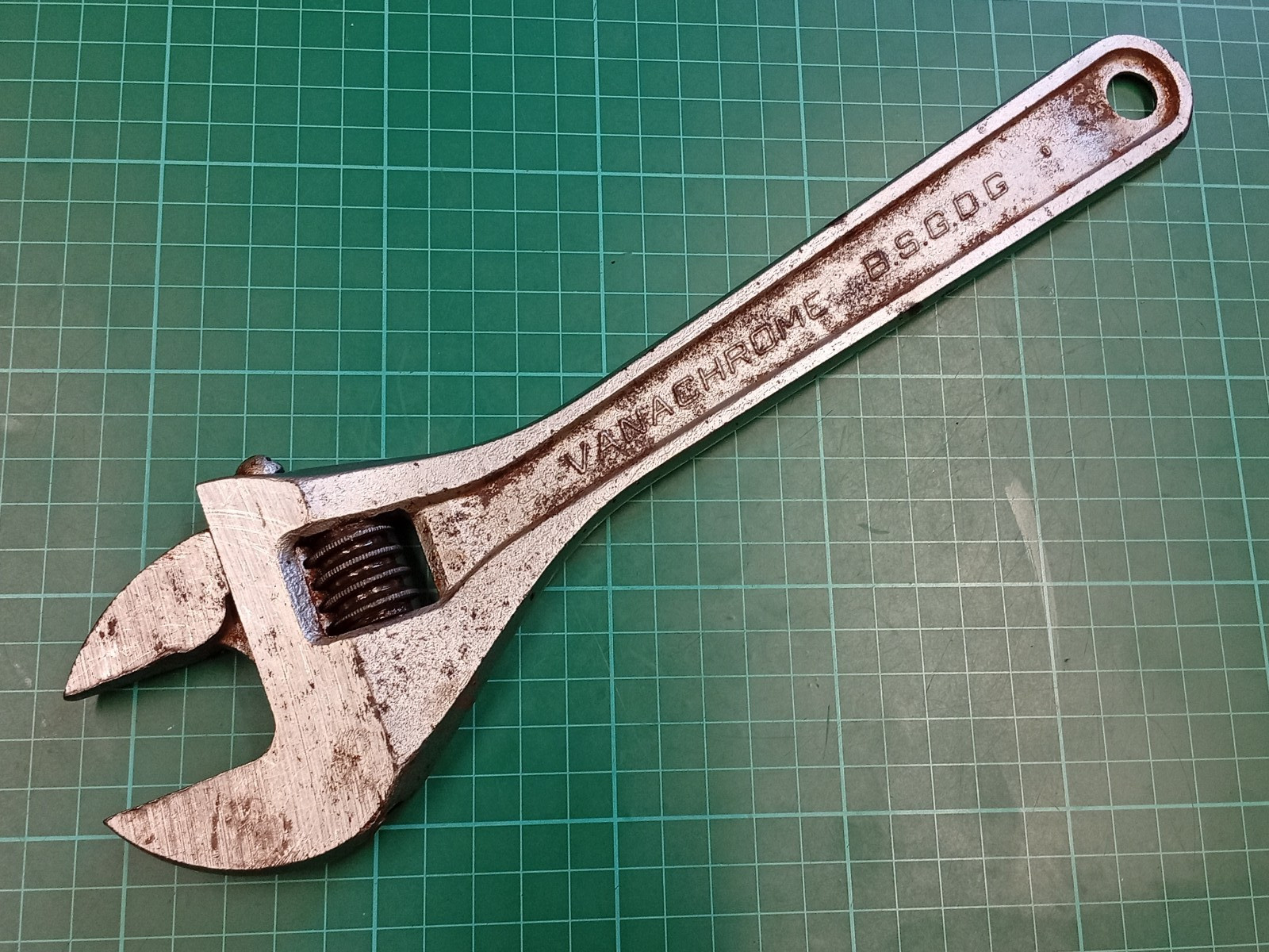 Vintage Facom No113/13″ 13″ Vanachrome Adjustable Spanner, Made In France