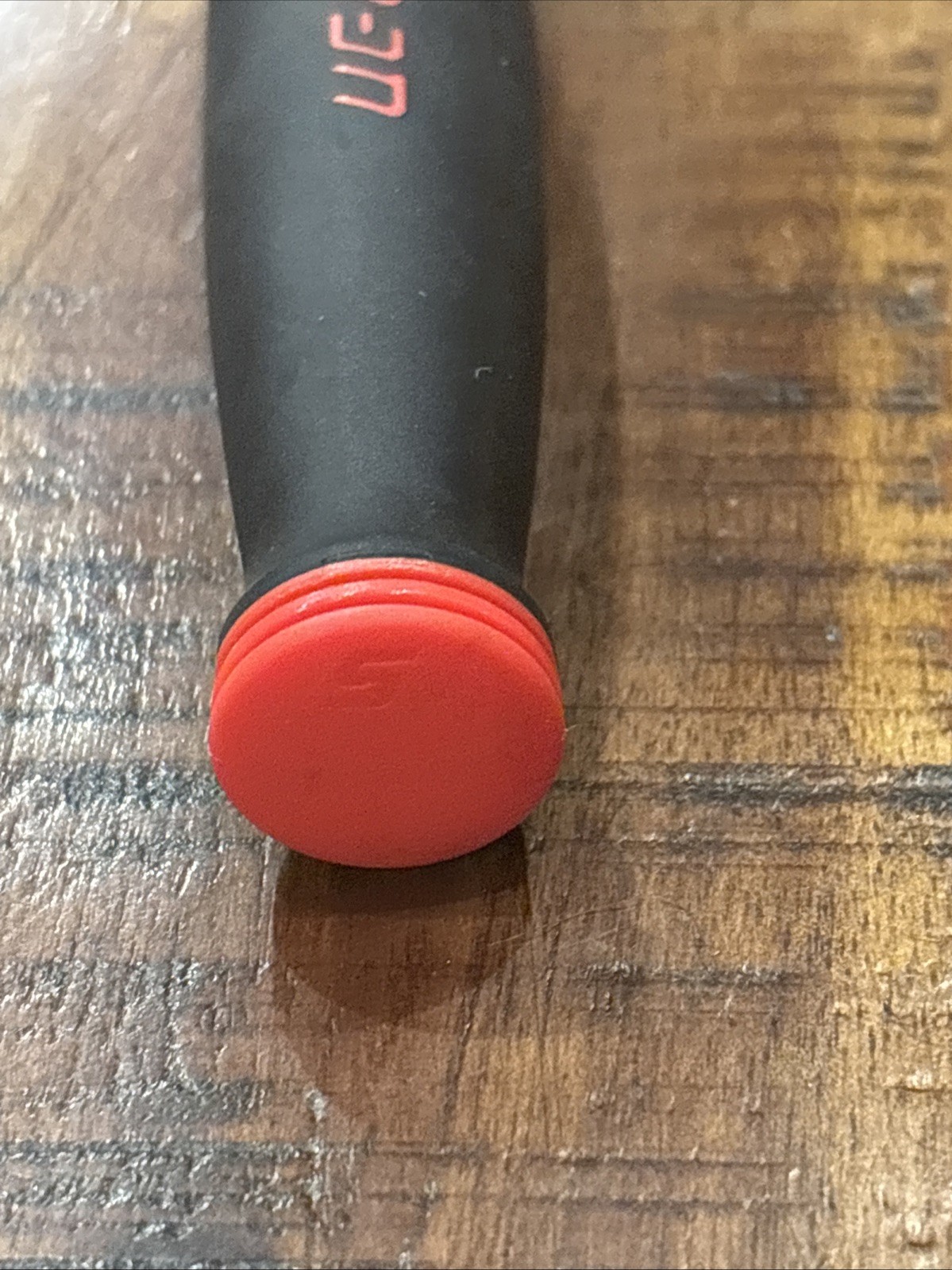 Snap-On Tools 1/4” Ratchet Replacement Handle BLACK AND RED CUSHION GRIP NEW