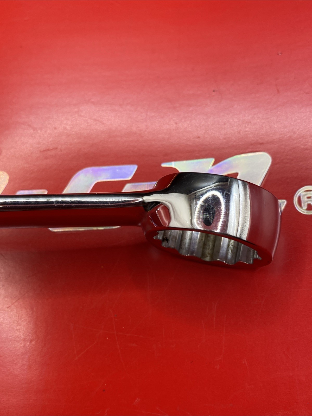 Snap On Tools OEX280 7/8″ 12PT SAE Short Chrome Combination Wrench Clean