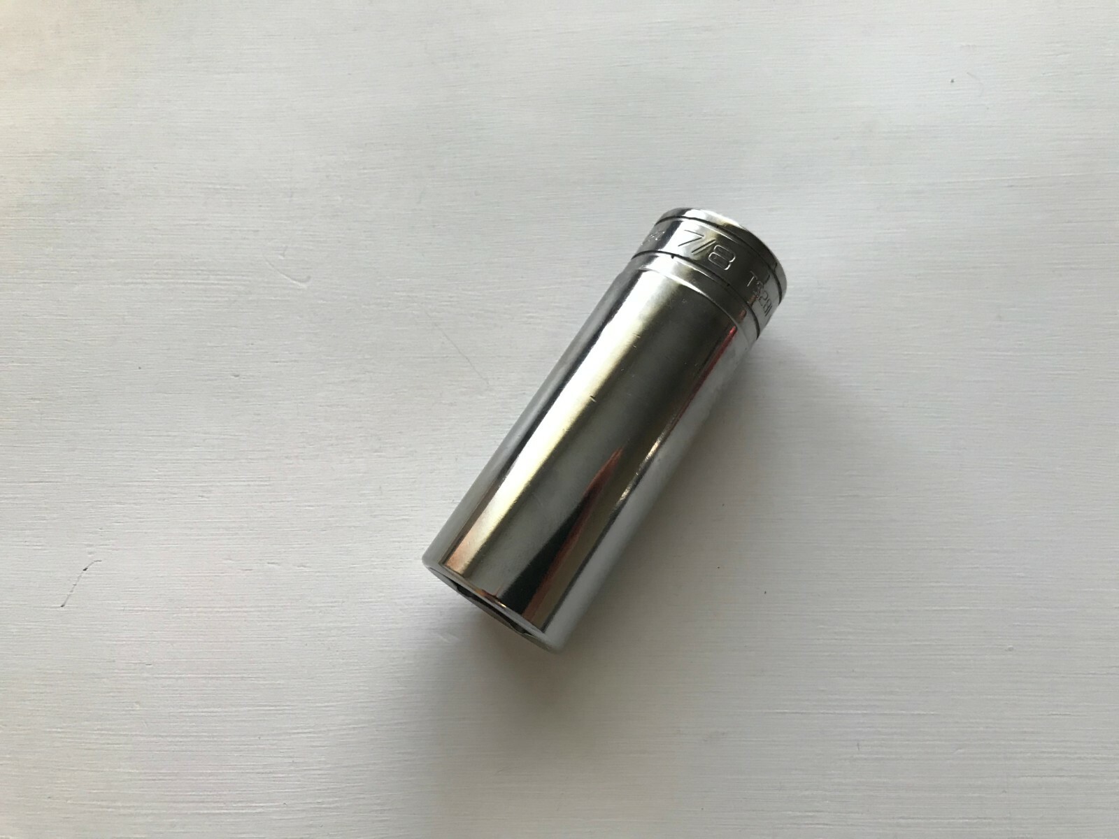 Snap-On Tools USA NEW 1/2″ Drive 6pt 7/8″ SAE Deep Chrome Socket TS281