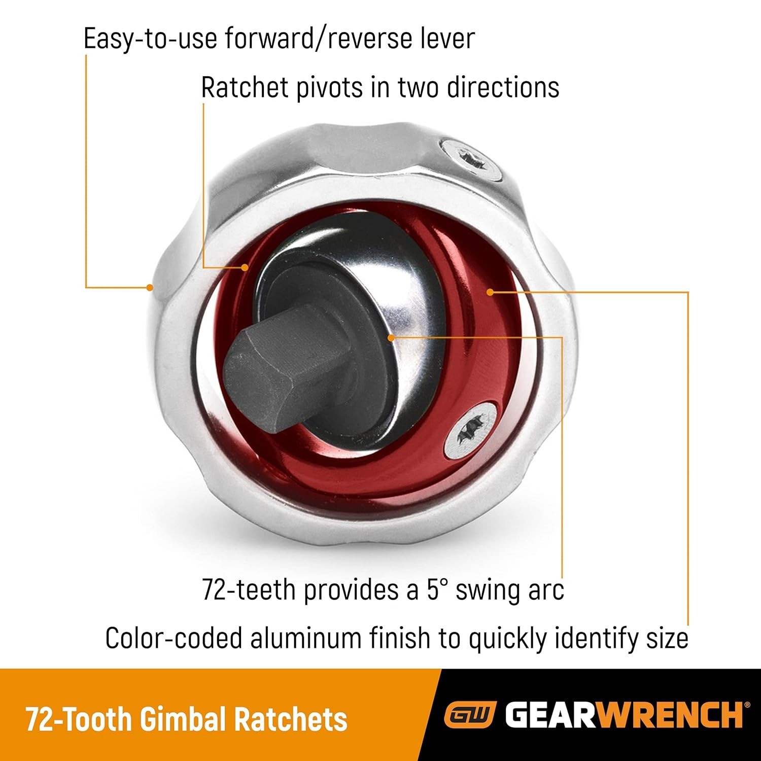 Efficient Gimbal Design 3/8″ Drive Ratchet – 72 Tooth for Heavy Duty Tasks