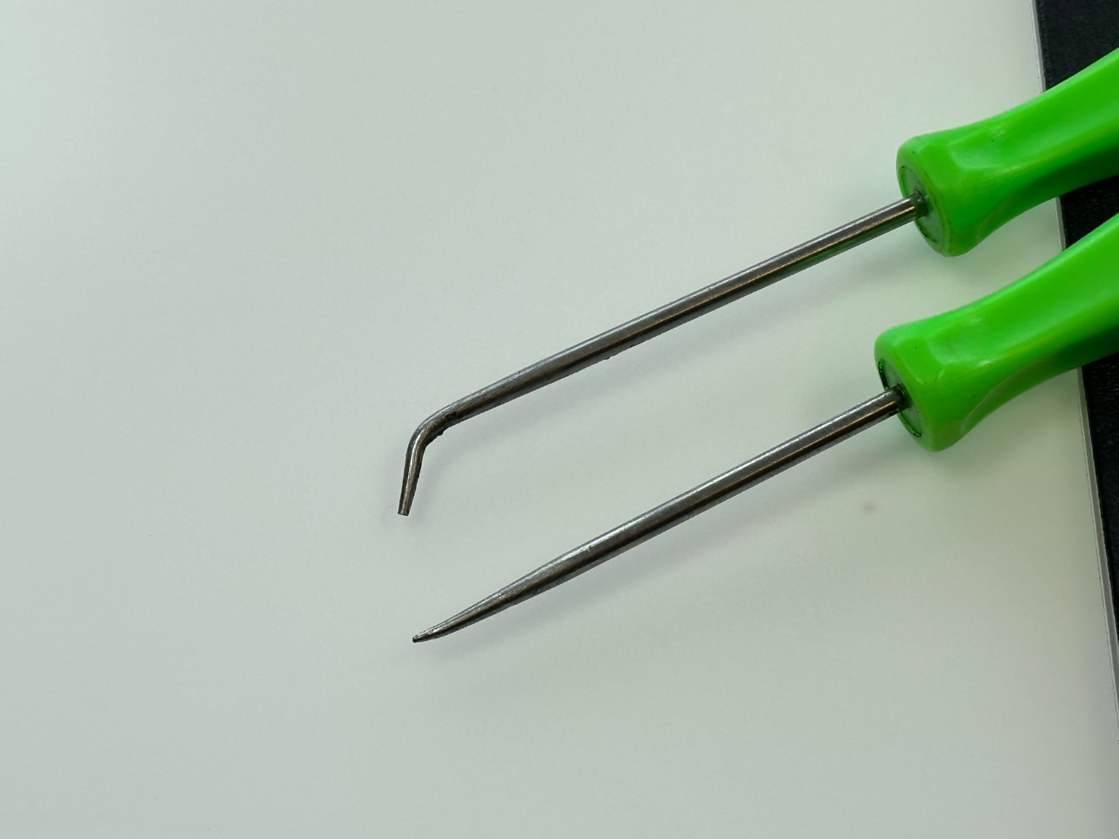 Snap-On Tools USA 2pc GREEN Hard Handle Pick Set Lot, 3ASH45A & 3ASAA