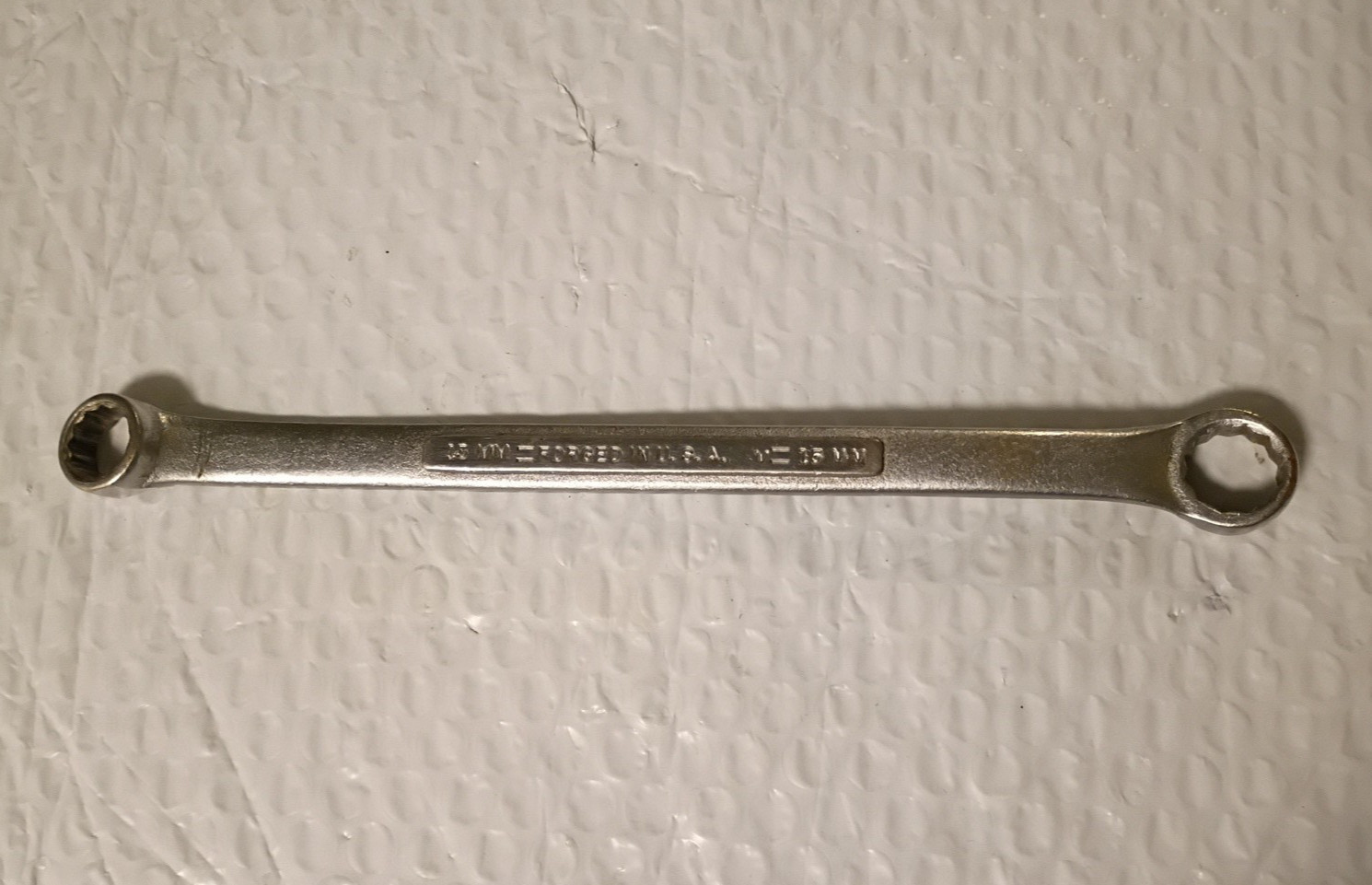 CRAFTSMAN TOOLS USA V, 13MM. x 15MM. DBL. BOX WRENCH, 9.5″ LONG, 12 POINT.