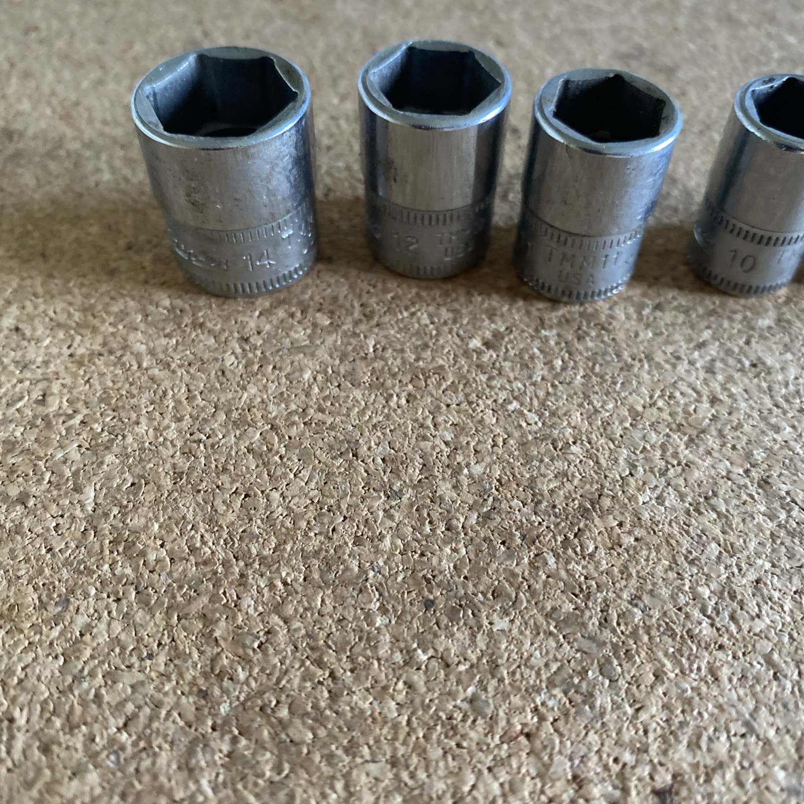 Snap On TMM Series Metric Sockets – 14-12-11-10-9-6-5-4MM 3/8 Inch Drive USA