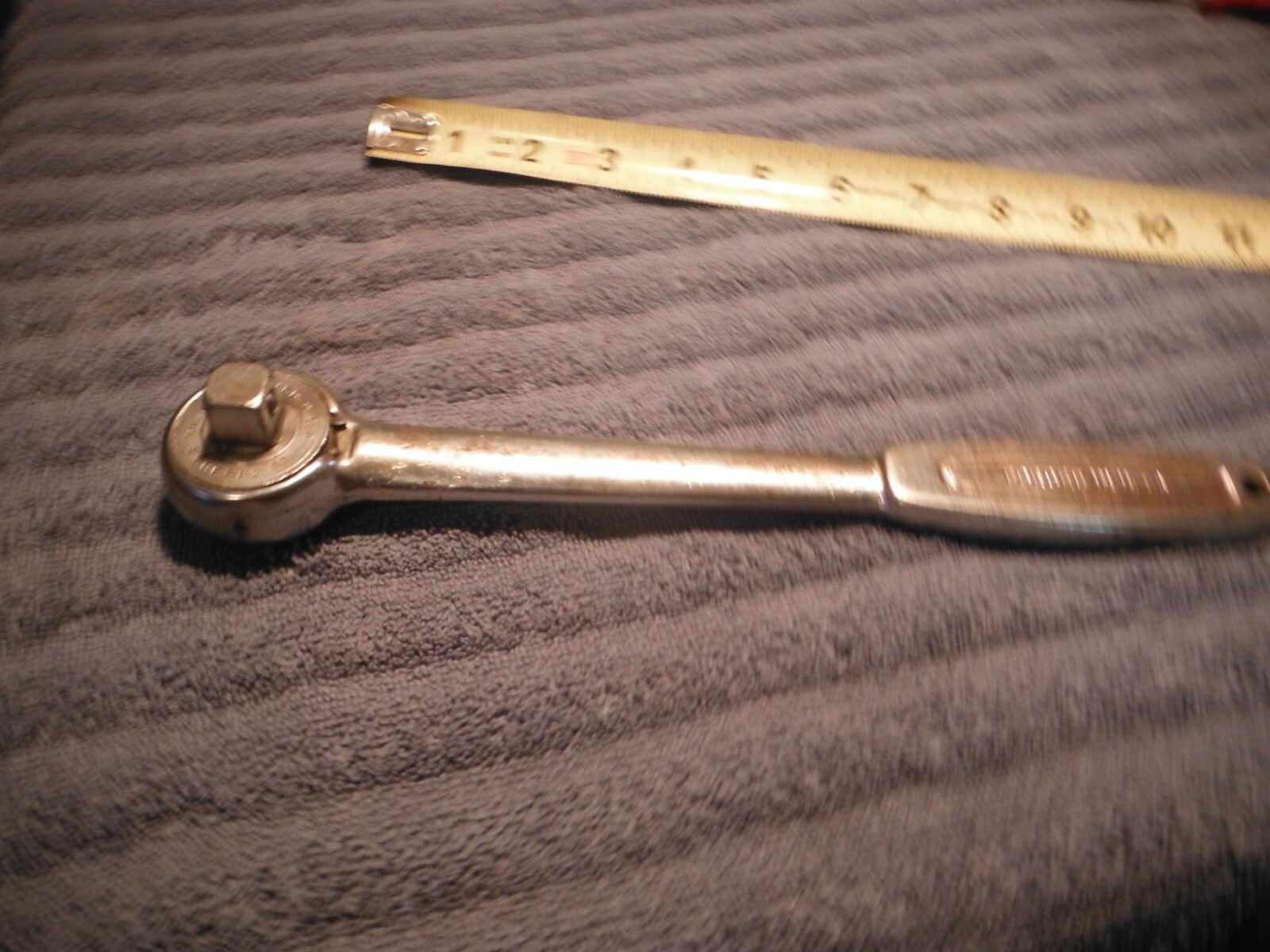 Vintage Wizard Forged in USA 1/2″ Drive Ratchet Model H2833 10in Long