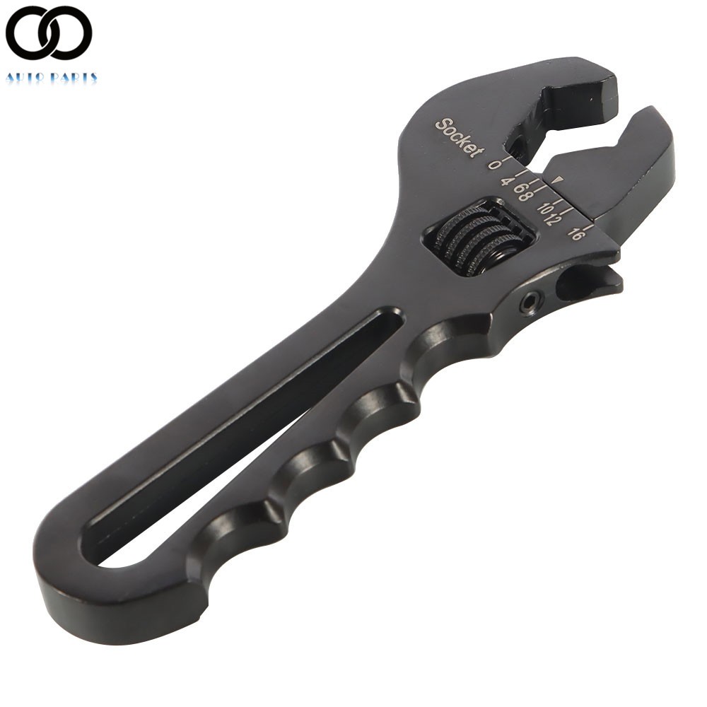 Black Aluminum 3AN 4AN-16AN Adjustable Wrench Tool Spanner For Hose End Fitting
