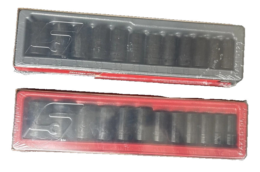 New Snap-on™ 24pc 1/2″ Drive Metric & SAE 6-point SemiDeep Impact Socket Set