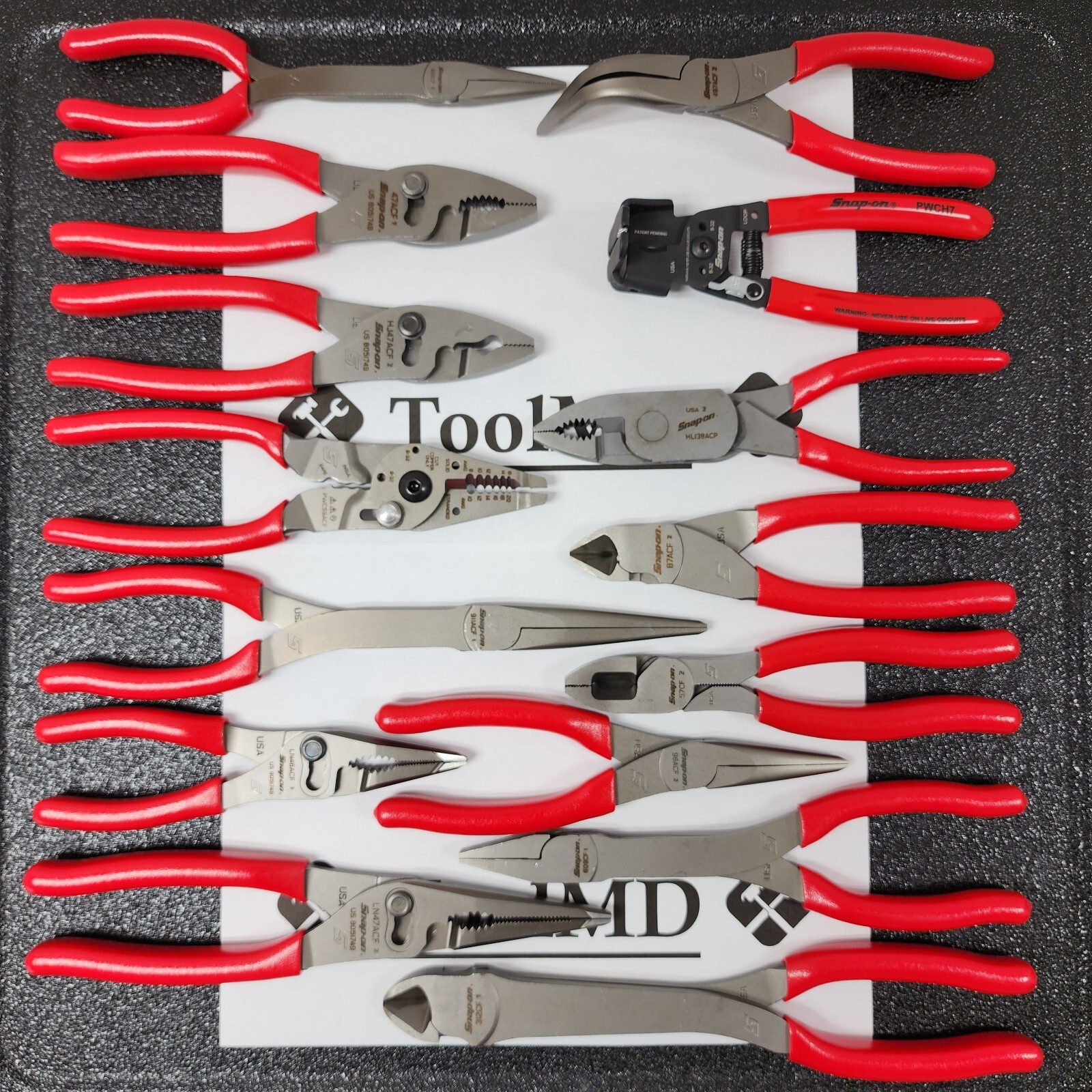Snap-on Tools USA NEW 15pc RED Master Plier/Cutter/Stripper Set LN46ACF + MORE