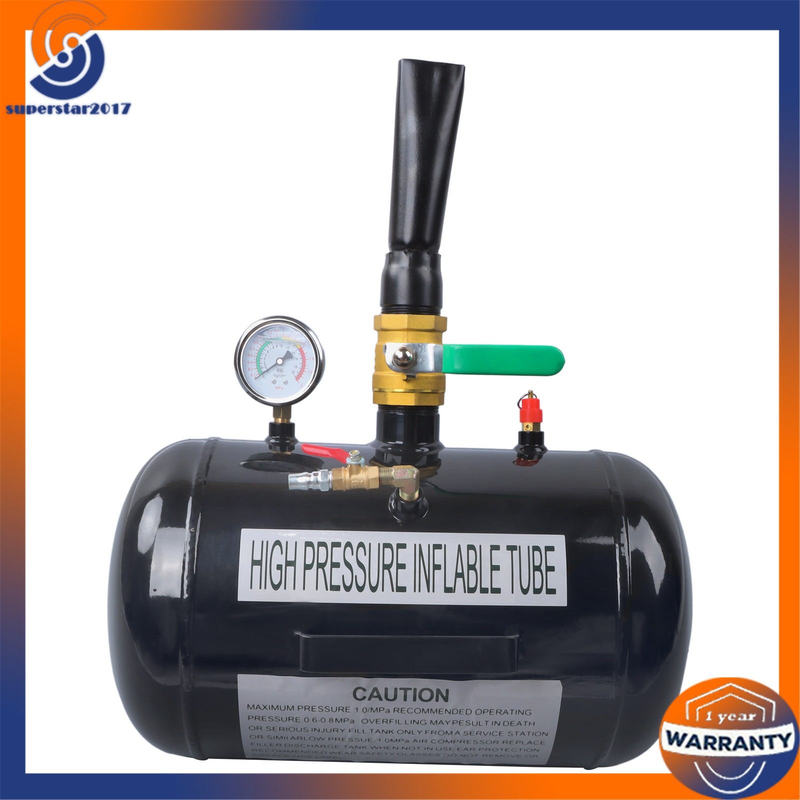 New 5 Gallon Air Tire Bead Seater Blaster Tool Seating Inflator Truck ATV 145PSI