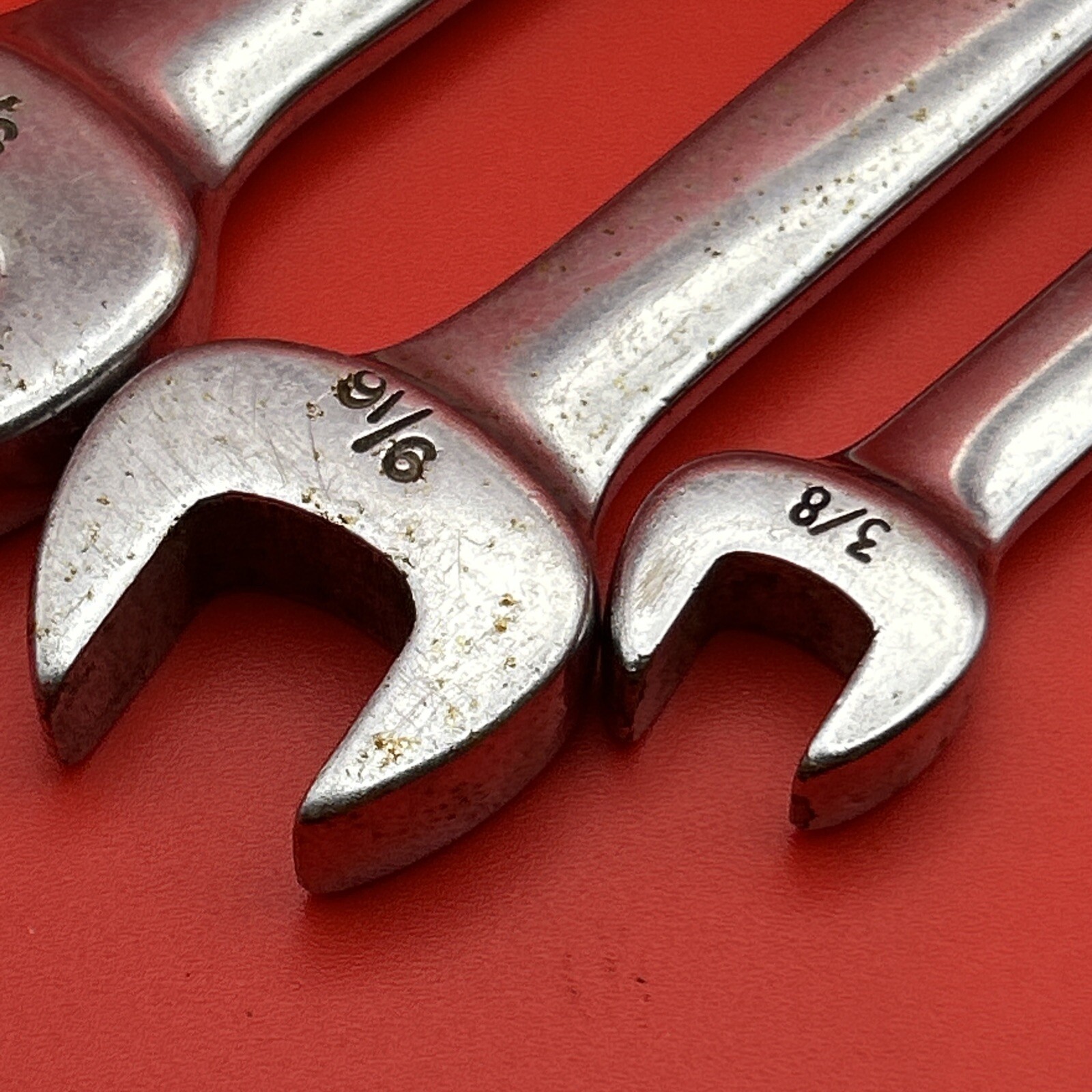 3 SNAP ON TOOLS 5/8″ 9/16″ 3/8” SAE OPEN END FLARE NUT WRENCH RXS20 RXS18 RXS12