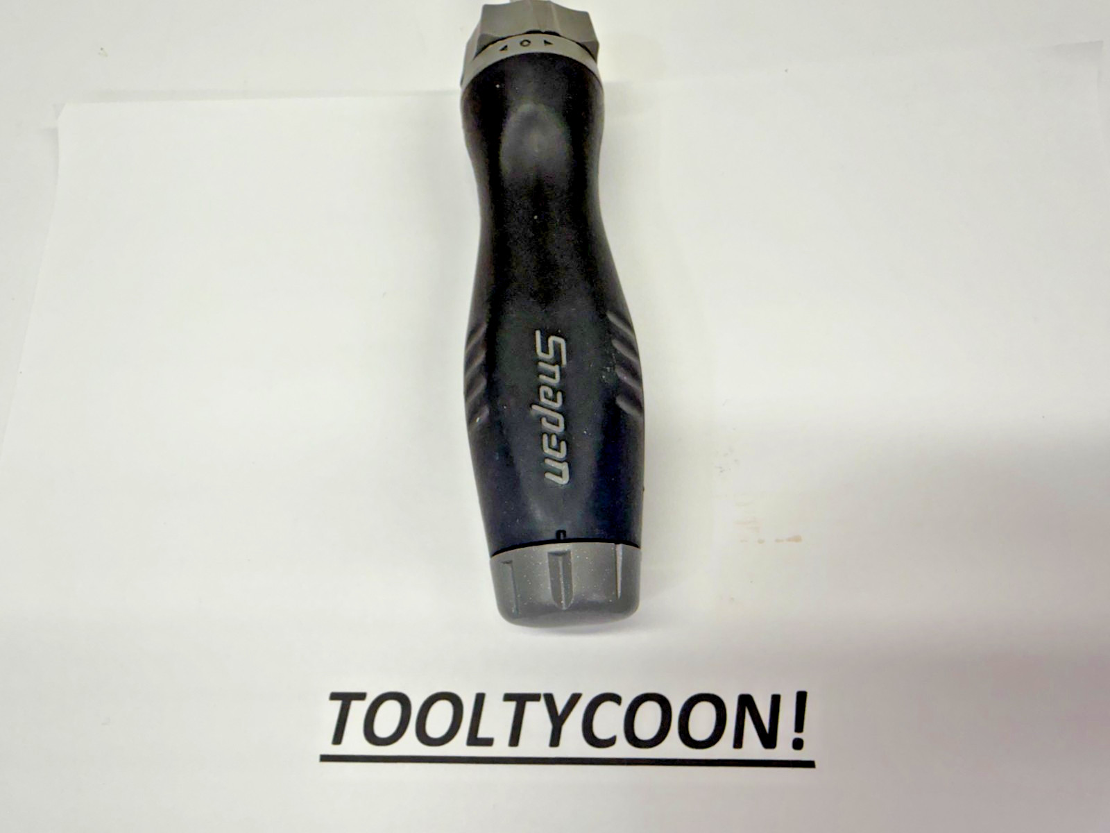Snap-on Tools NEW GREY (DT) Soft Grip Ratcheting Screwdriver w/Bits SGDMRC44BDT