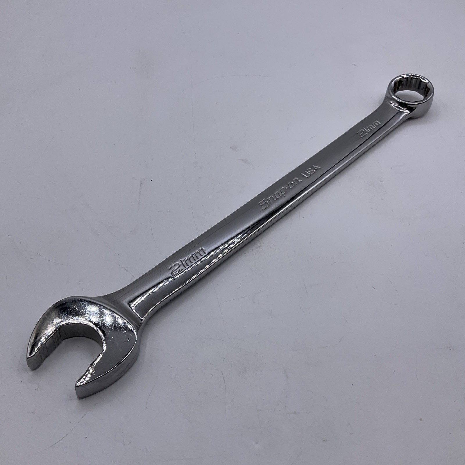 Snap-On OEXM210B 21mm 12 Point Combination Wrench Chrome USA New Old Stock