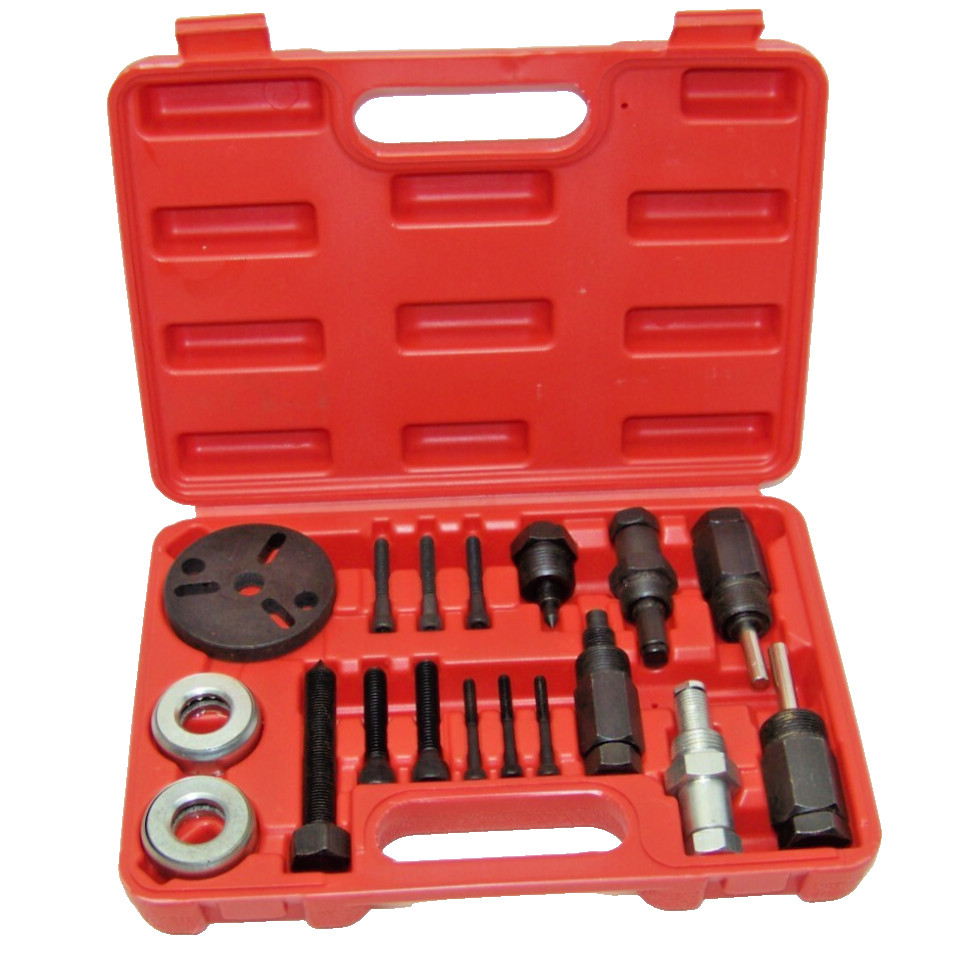 18 pcs A/C Compressor Clutch Remover Hub Puller Plates Automotive Puller Tools