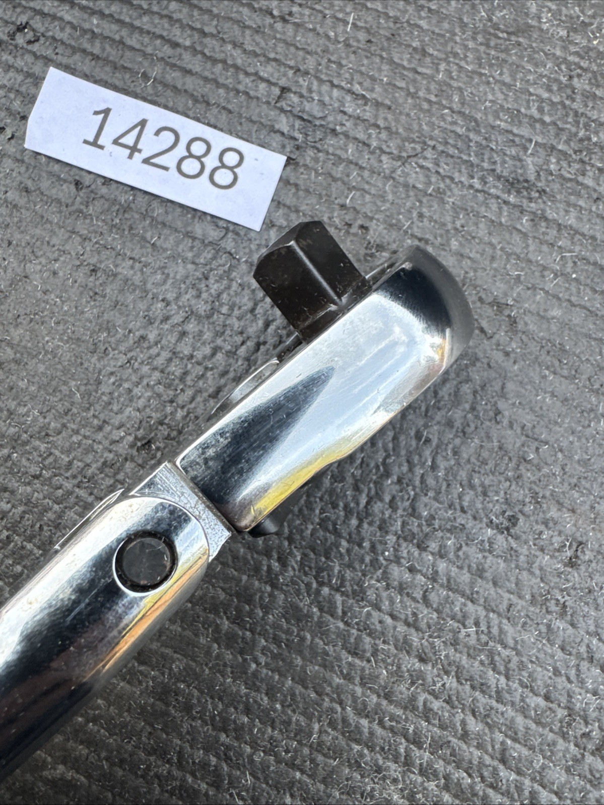 Sears Craftsman USA Nos 3/8” Drive Stubby Flex Head Ratchet 44834 Full Polish