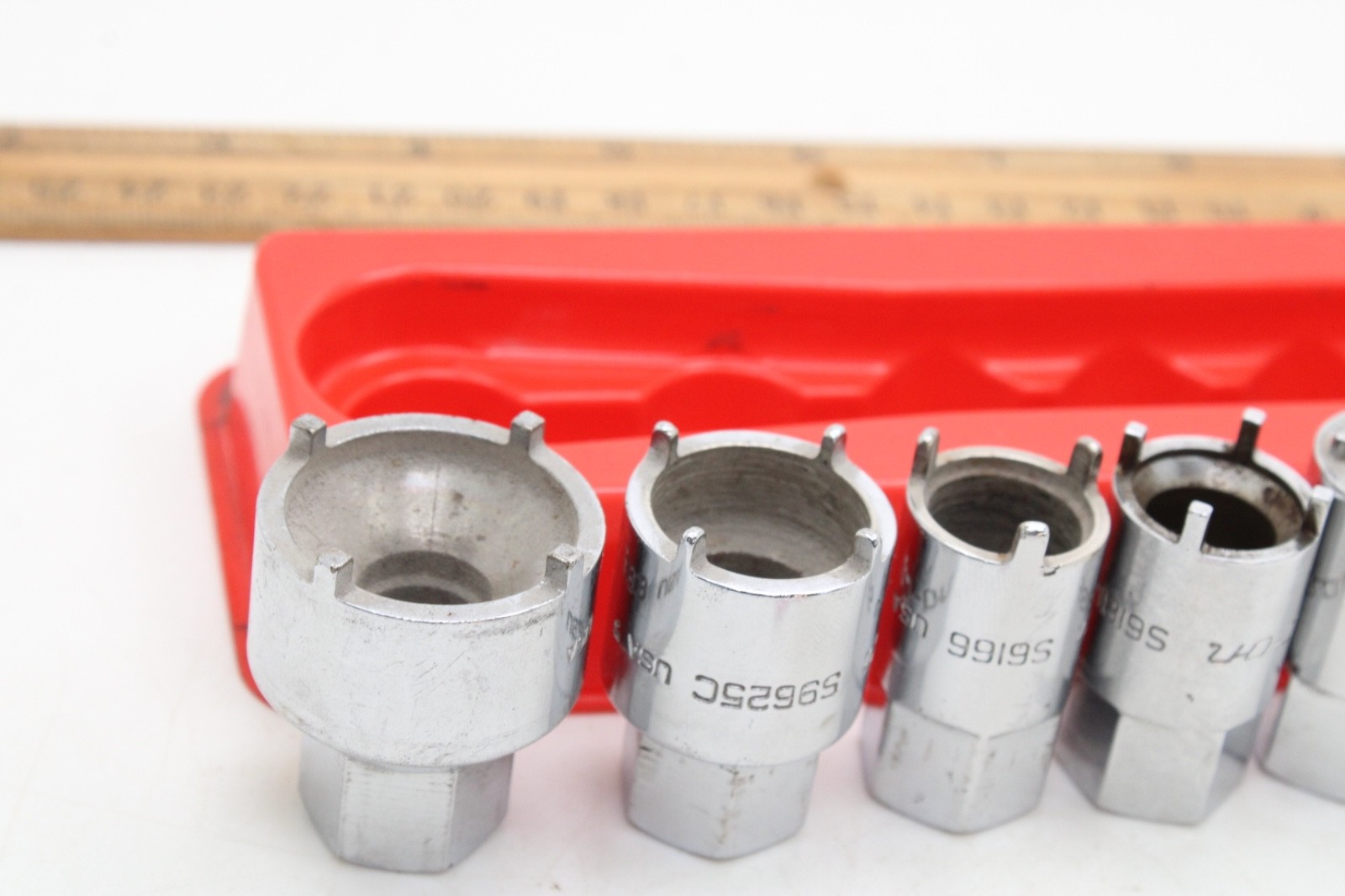 Snap on RARE 2006ANT 6-Piece Chrome Vehicle Antenna Nut Socket Set USA