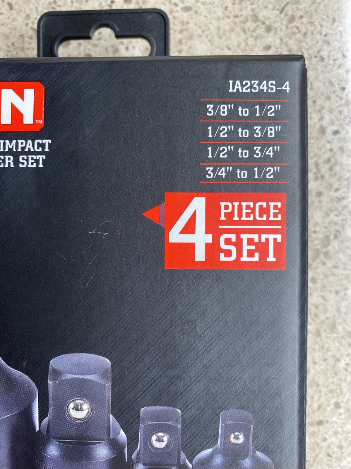 NEW ICON Professional Impact Socket Adapter Set 4 Piece IA234S-4 57717