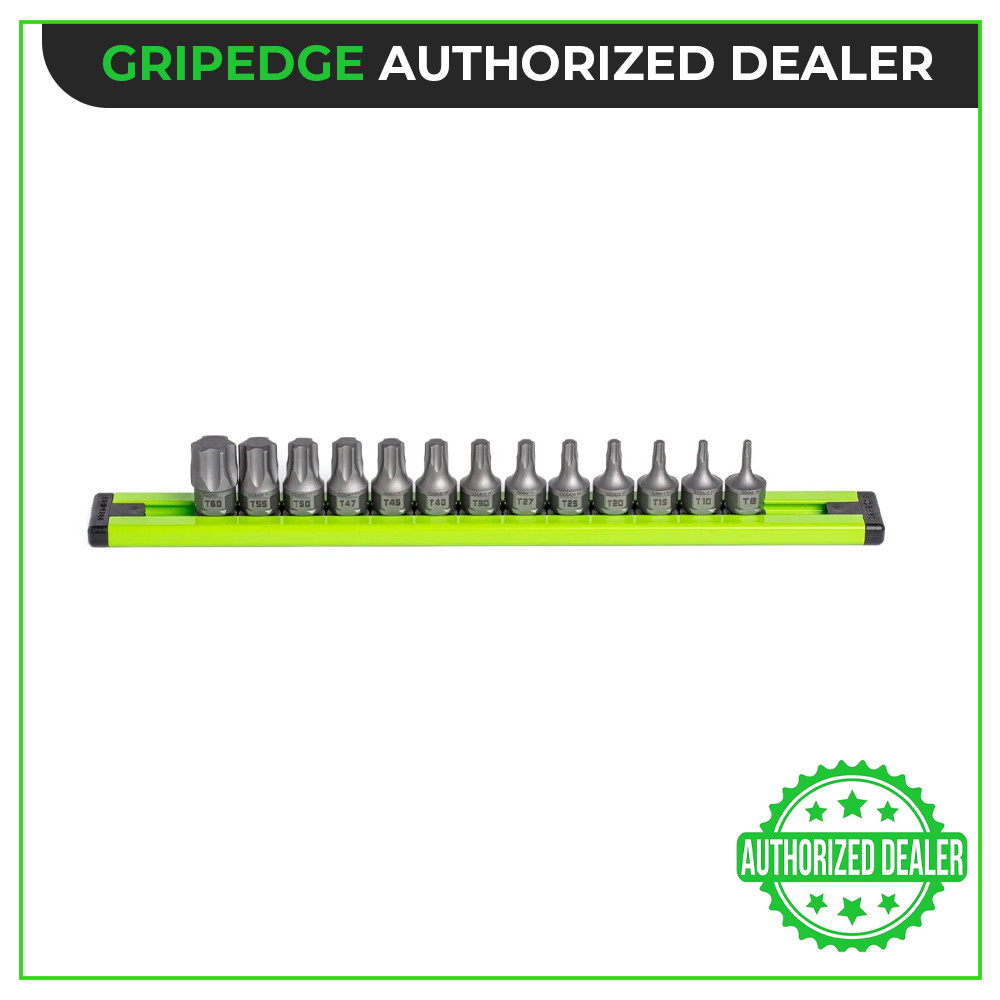 GripEdge Tools DDSA13S 13 Piece Dual Drive RPT Stubby Star Driver Set