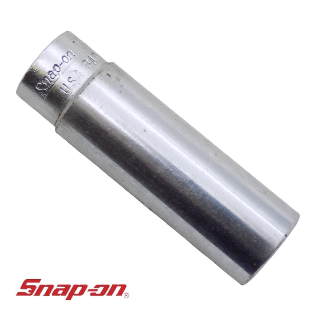 Snap On Tools 1/4″ Drive 7/16″ SAE 6 Point Deep Chrome Socket STM14 USA GUC F/S