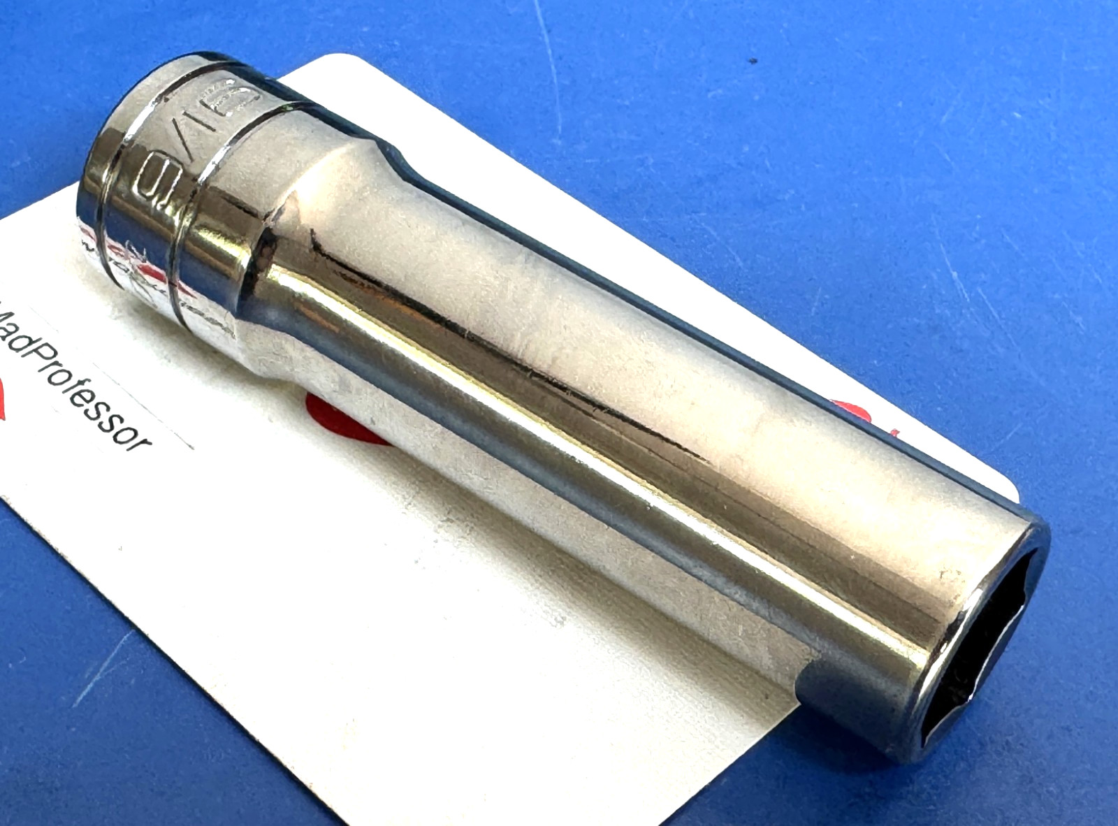 Snap-on tools 1/2″ drive SAE 9/16″ Deep Chrome 6-point Socket wrench TS181A NEW