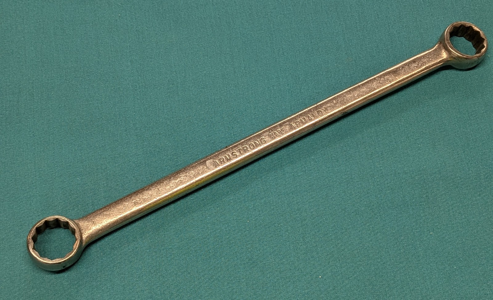 Vintage Armstrong Armaloy 7033-C Double Box End Wrench 12 Point 1” & 15/16”- USA