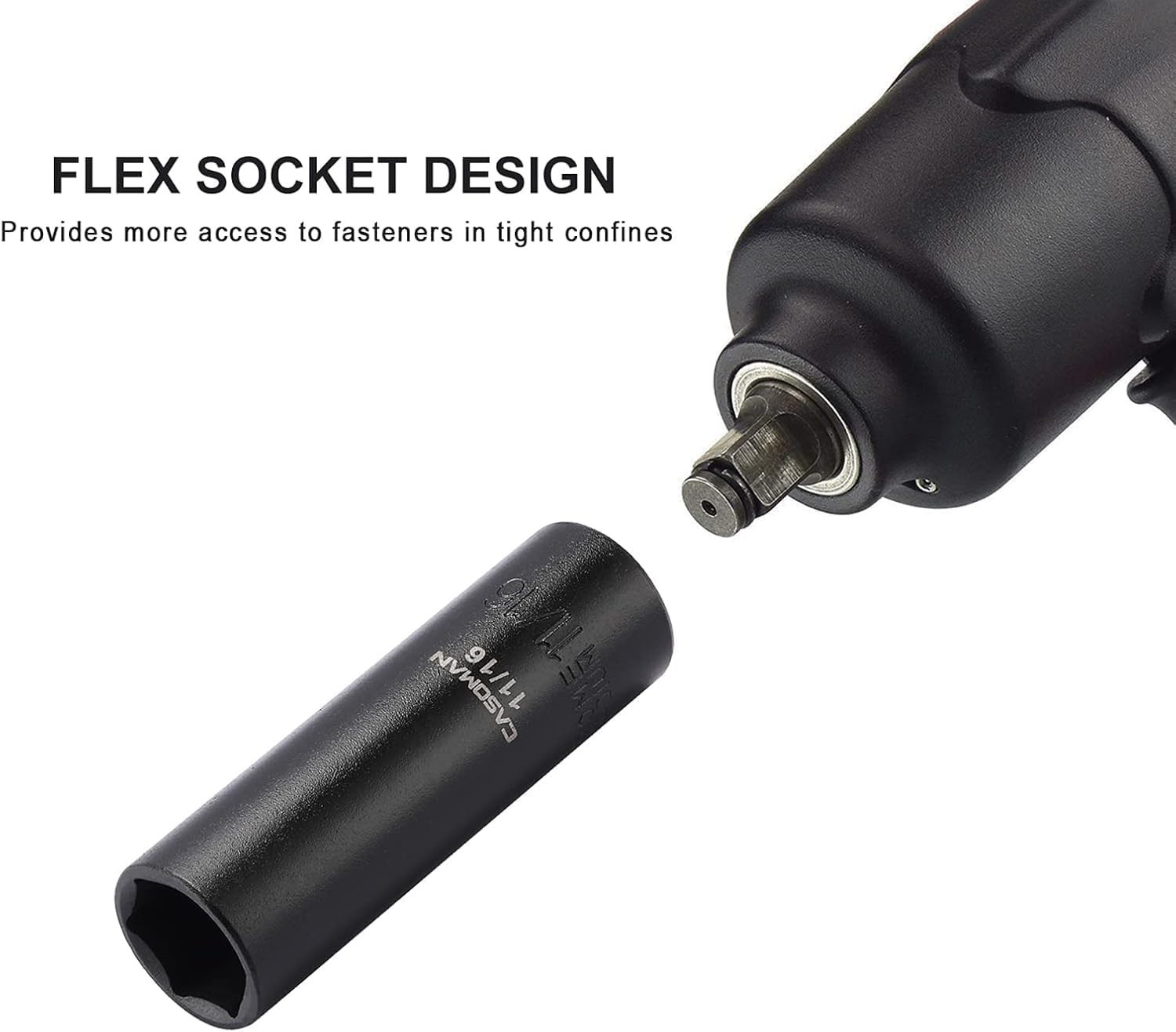 Professional Grade 11-Piece Deep Impact Socket Set – Corrosion-Resistant Finish